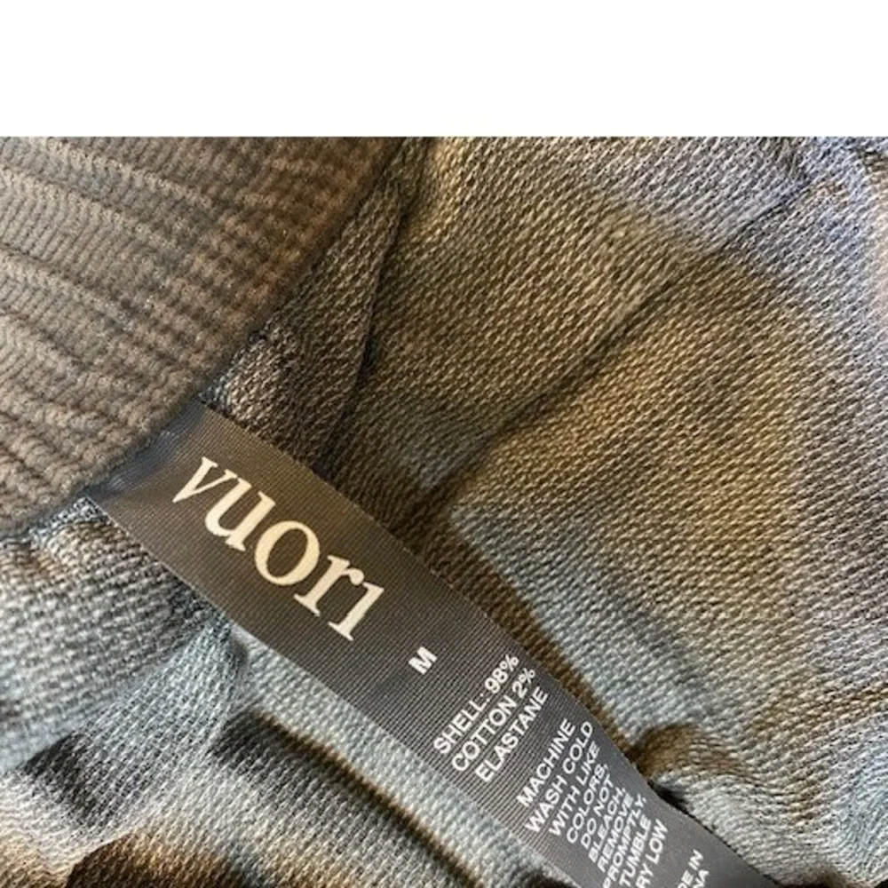 Vuori Optimist Mens MED Corduroy Drawstring Pants Gray Elastic Waist Straight